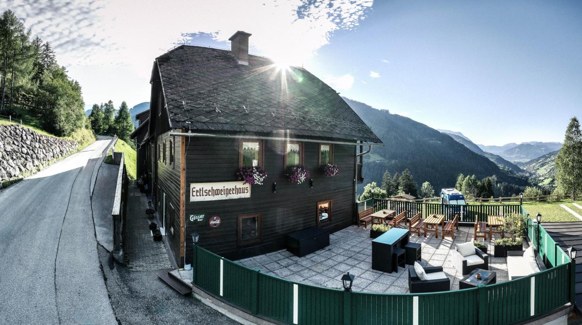 Ertlschweigerhaus Pension - Appartements - Zimmer Donnersbach Bagian luar foto